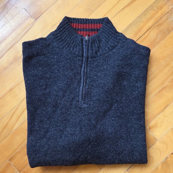 Beautiful Emanuel Ungaro Dark Gray Sweater 80% Lambswool - Picture 2 of 6